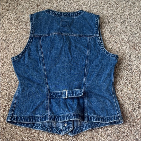 GAP Vintage 90’s Classic Blue Denim Vest Size S - Picture 7 of 7